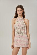 Capucine inci mini elbise