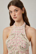 Capucine inci mini elbise