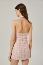 Capucine inci mini elbise