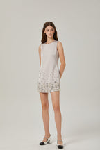 Raquel boncuk mini elbise