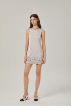 Raquel boncuk mini elbise