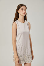 Raquel boncuk mini elbise