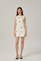 Cyrielle süsleme mini elbise