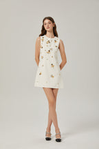 Cyrielle süsleme mini elbise