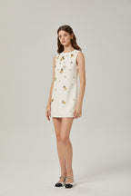 Cyrielle süsleme mini elbise