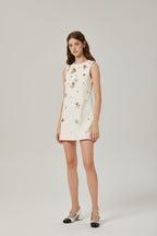 Cyrielle süsleme mini elbise