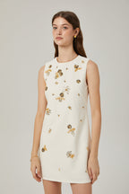 Cyrielle süsleme mini elbise