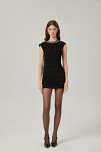 Imani kristal mini elbise