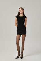 Imani kristal mini elbise