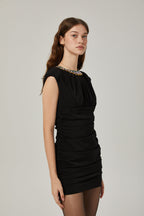 Imani kristal mini elbise