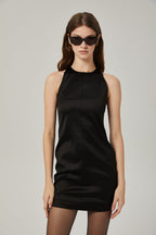 Sirena saten mini elbise