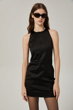 Sirena saten mini elbise
