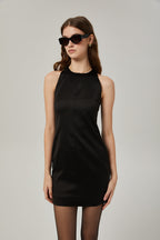 Sirena saten mini elbise