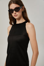 Sirena saten mini elbise