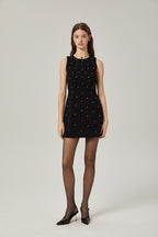 Pénélope kristal mini elbise