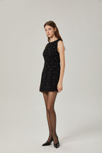 Pénélope kristal mini elbise