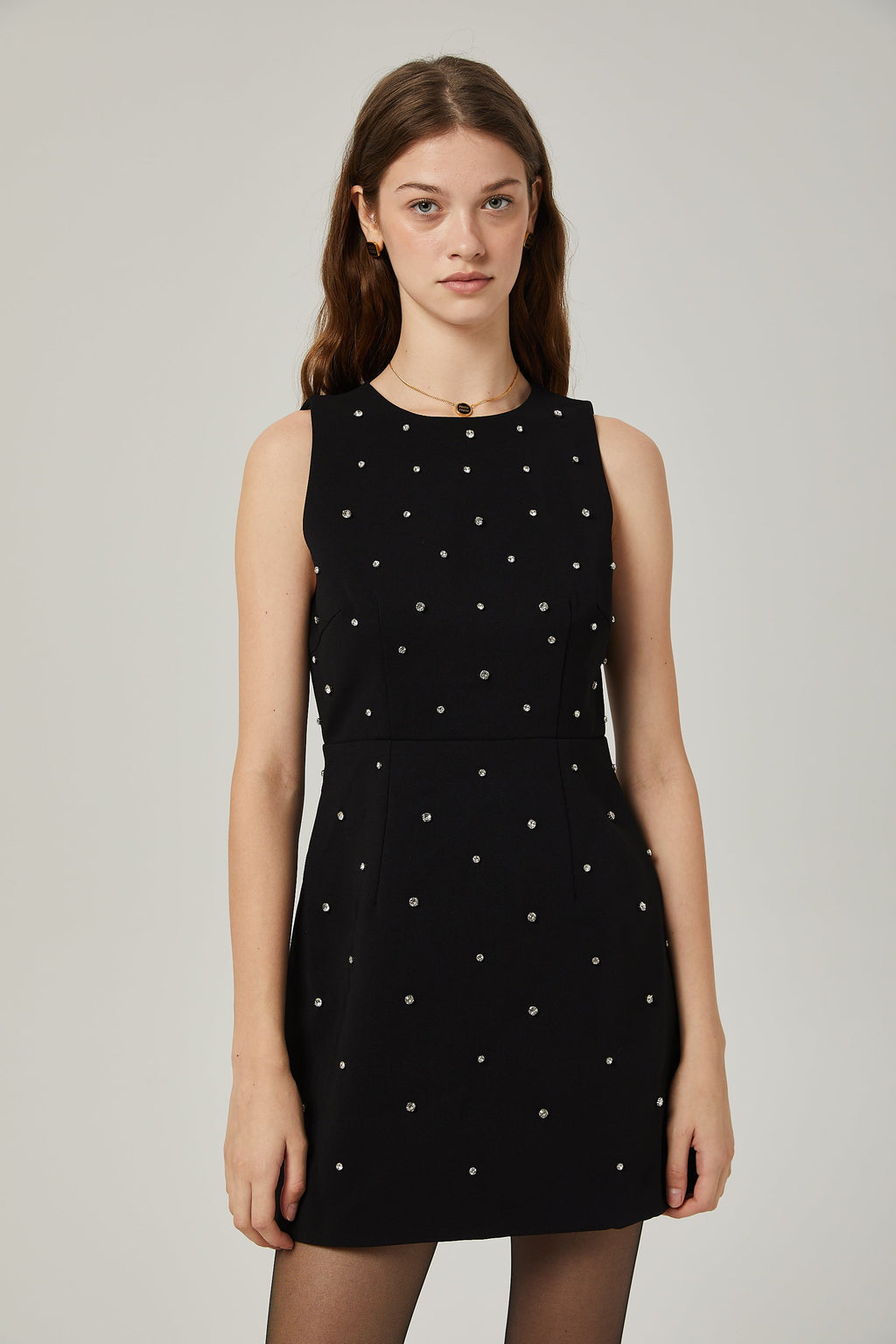 Pénélope kristal mini elbise