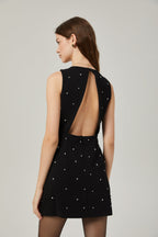 Pénélope kristal mini elbise