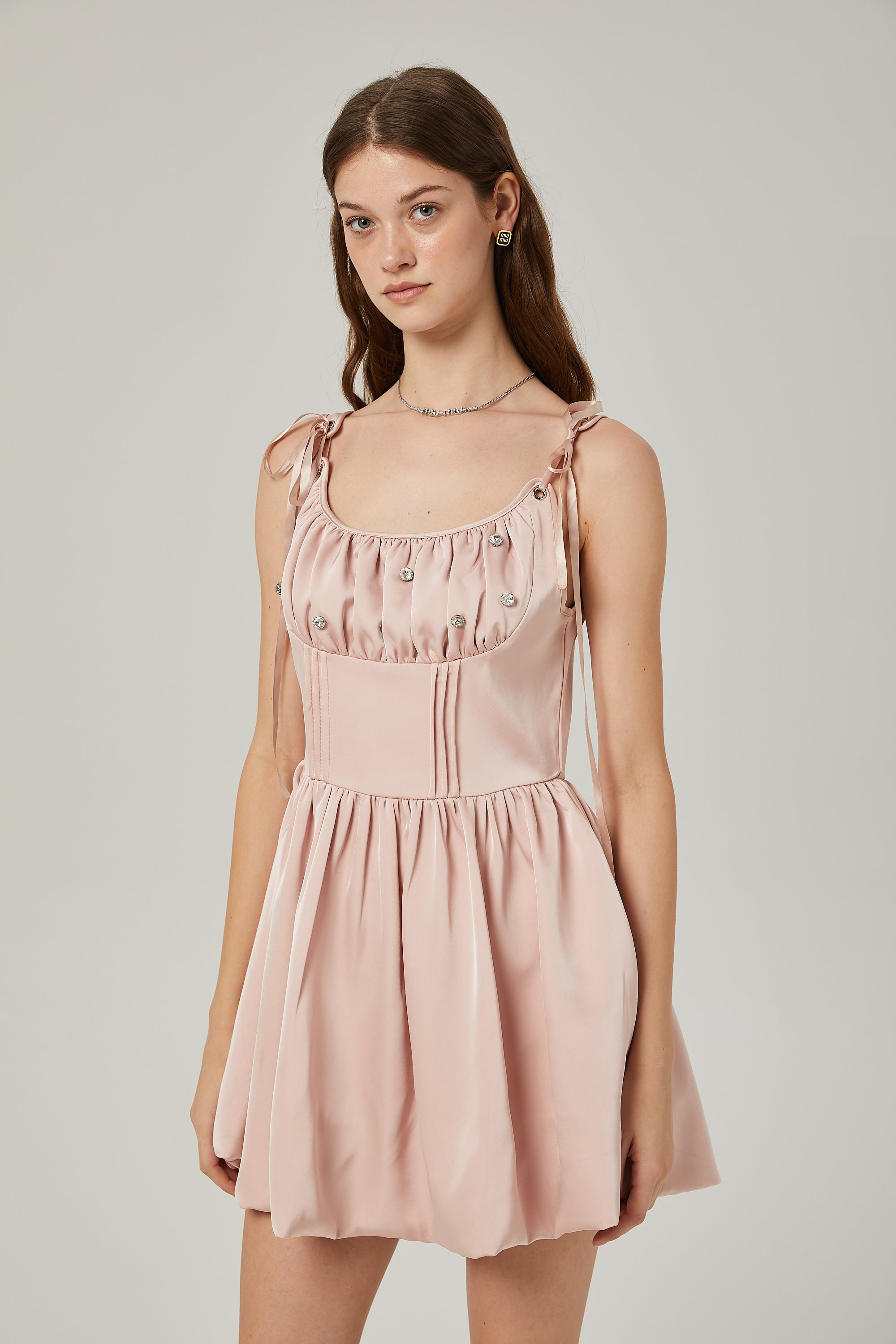 Axelle kristal mini elbise