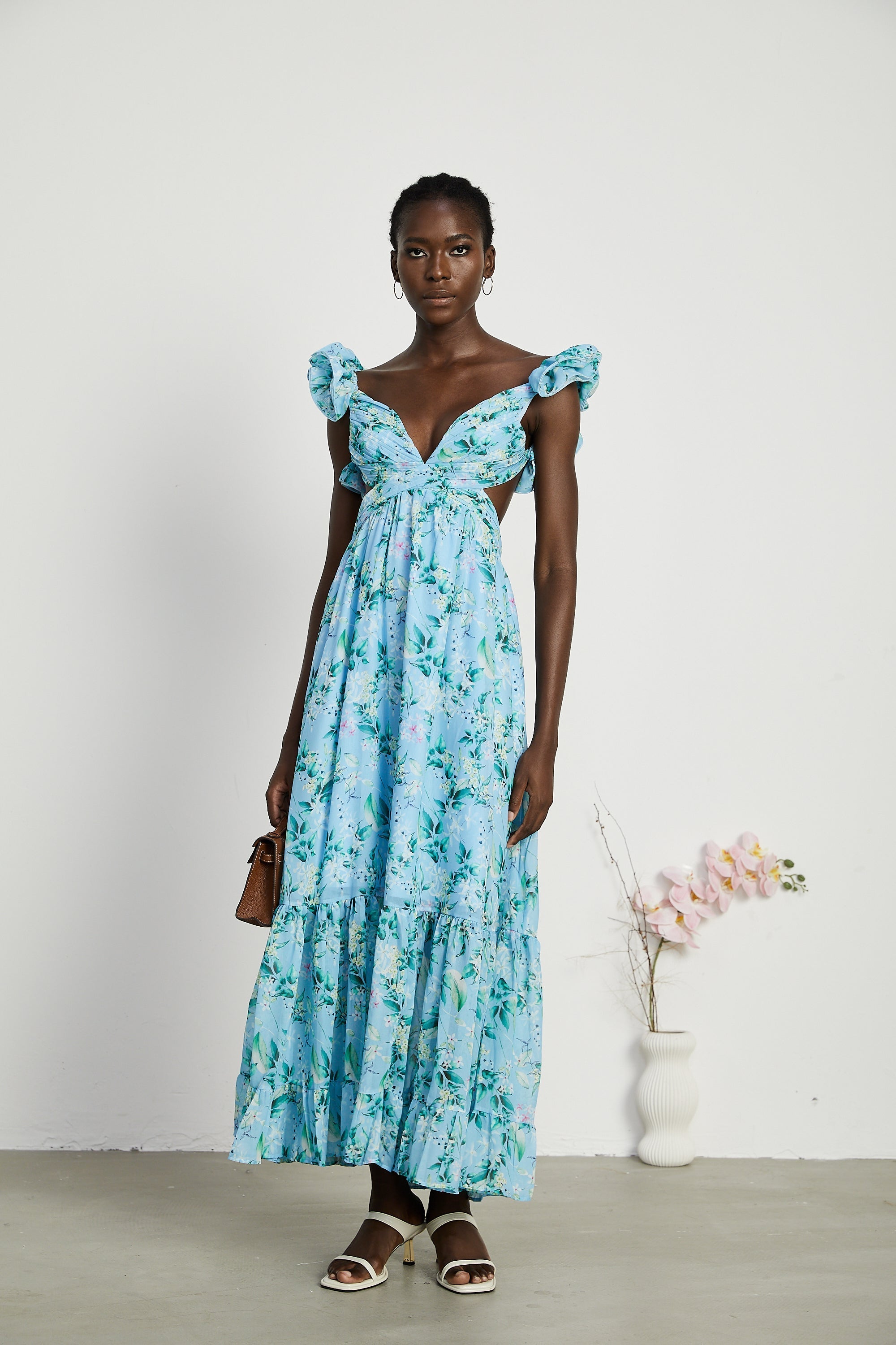 Adèle maksi elbise