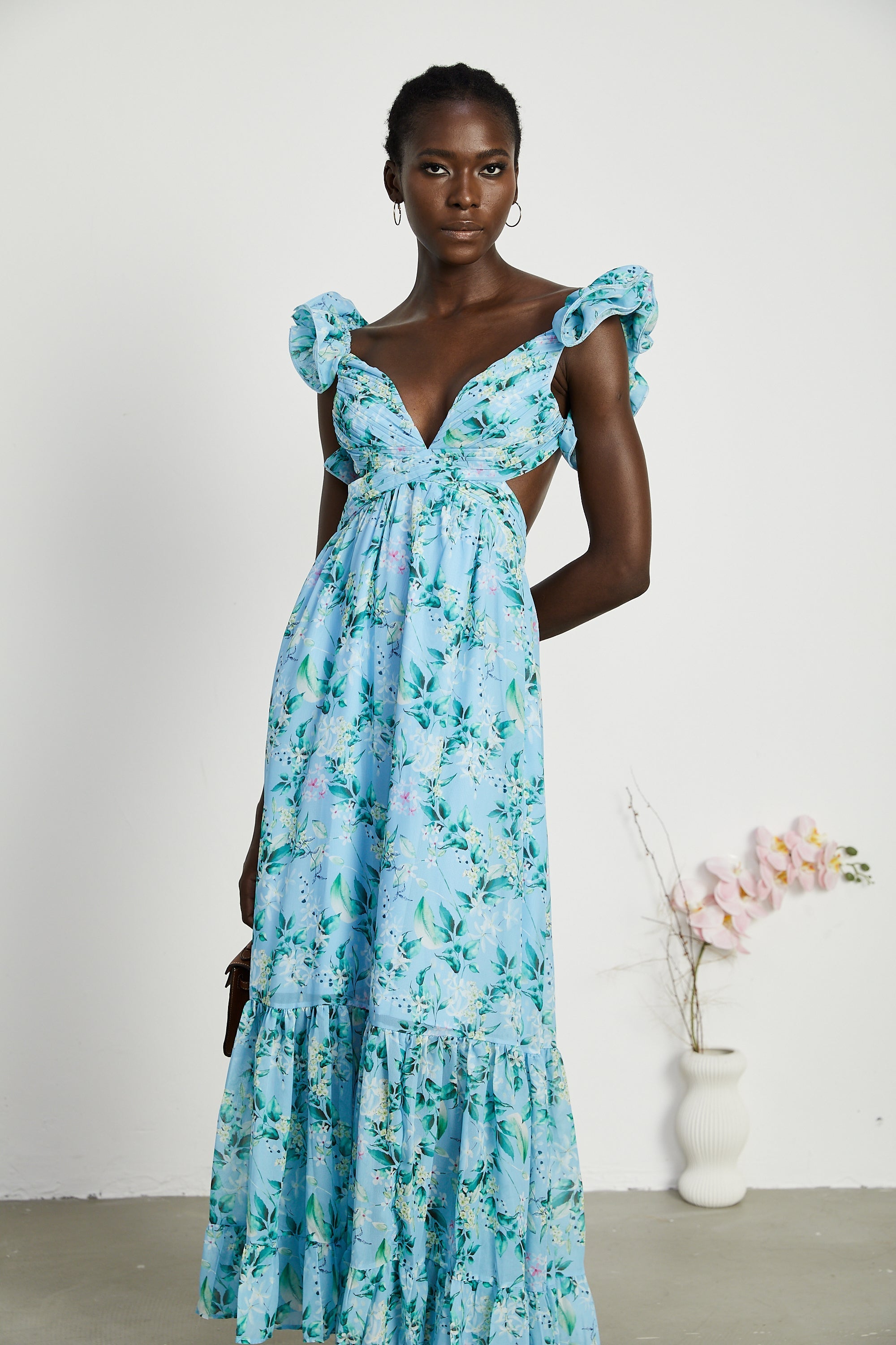 Adèle maksi elbise