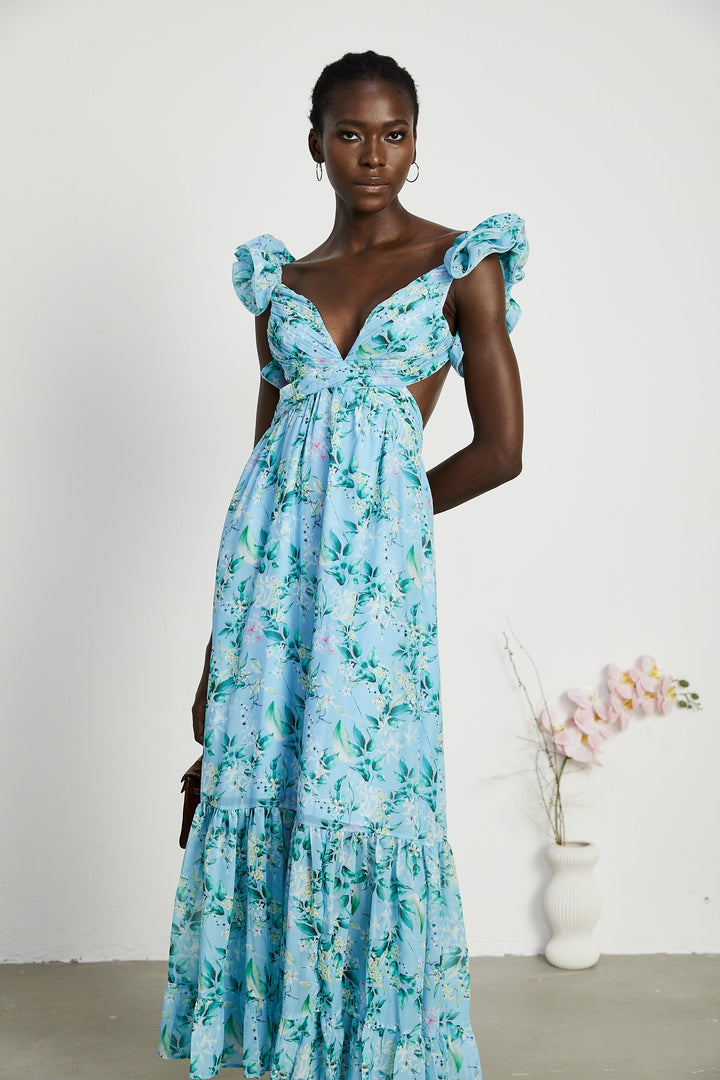 Adèle maksi elbise