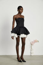 Lucie straplez mini elbise