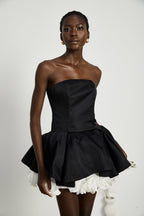 Lucie straplez mini elbise