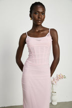 Sylvie tül korse maksi elbise