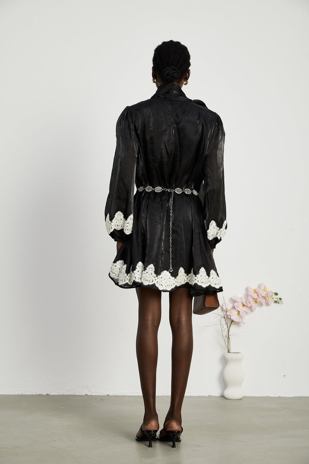 Delphine inci mini elbise
