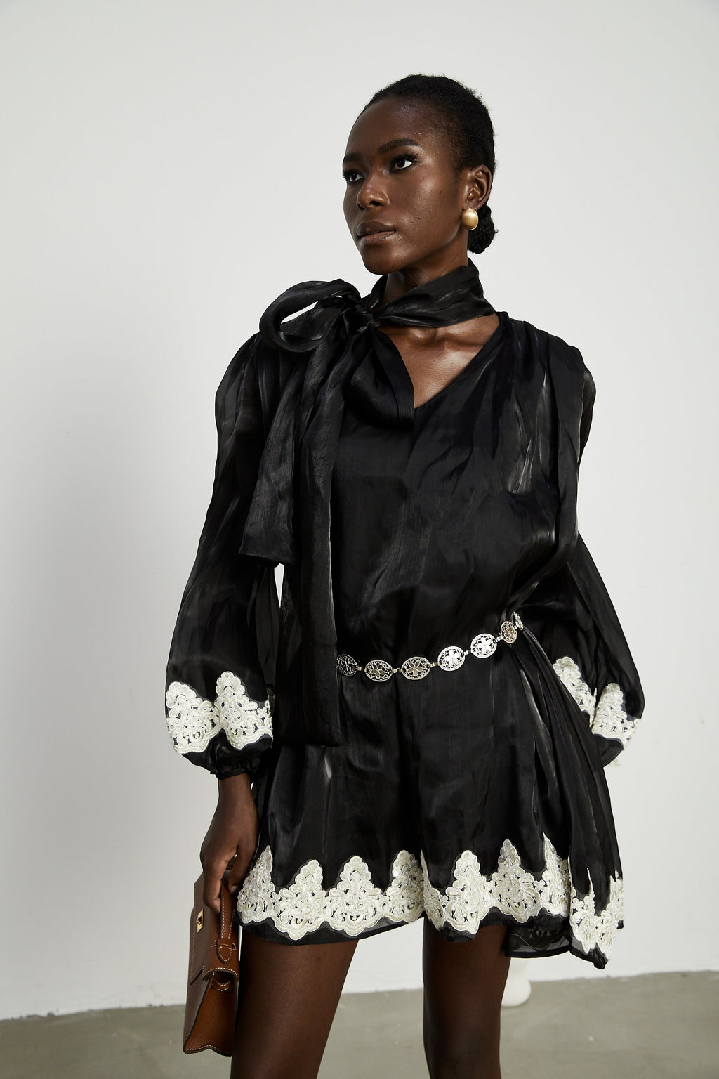 Delphine inci mini elbise