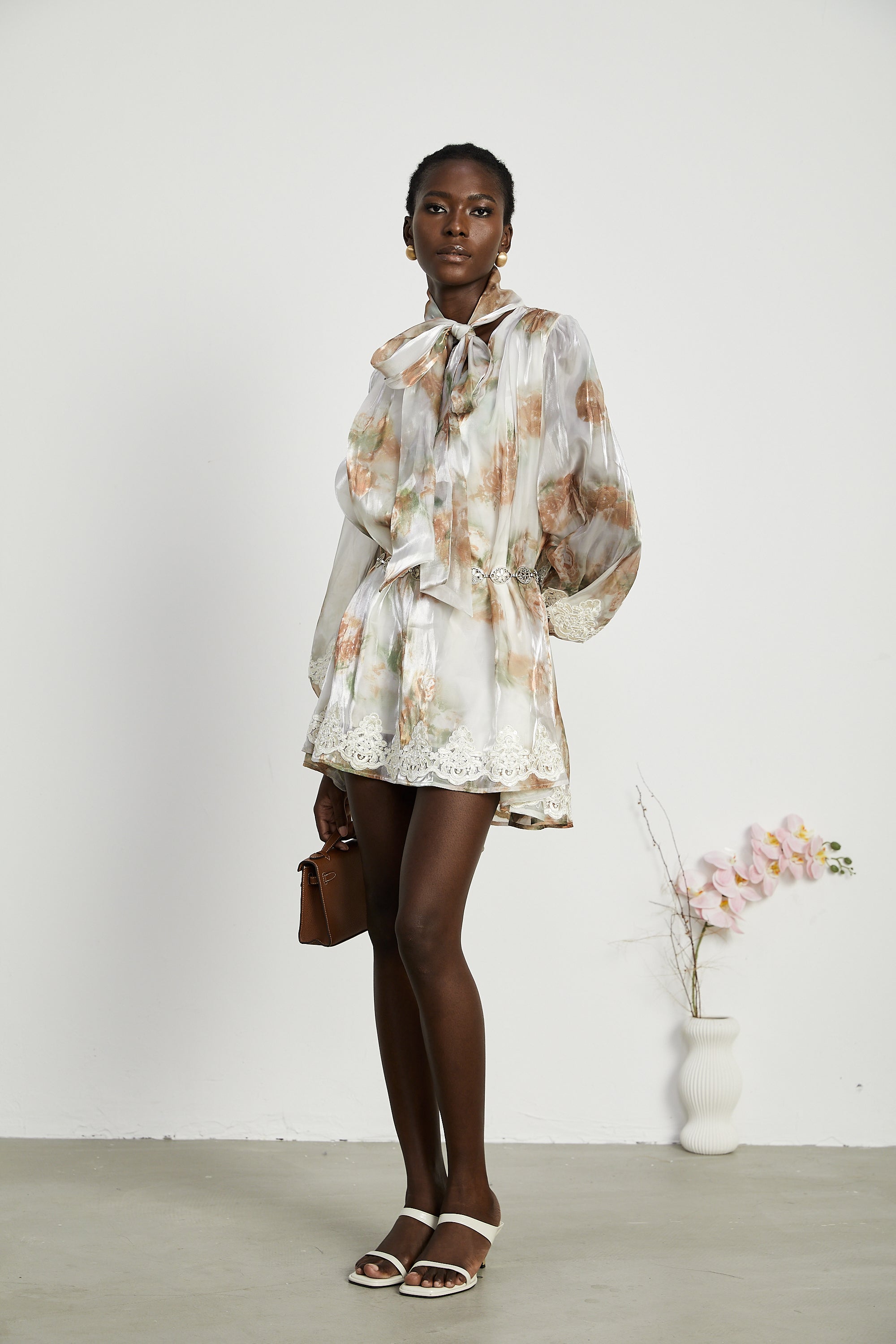 Delphine inci mini elbise