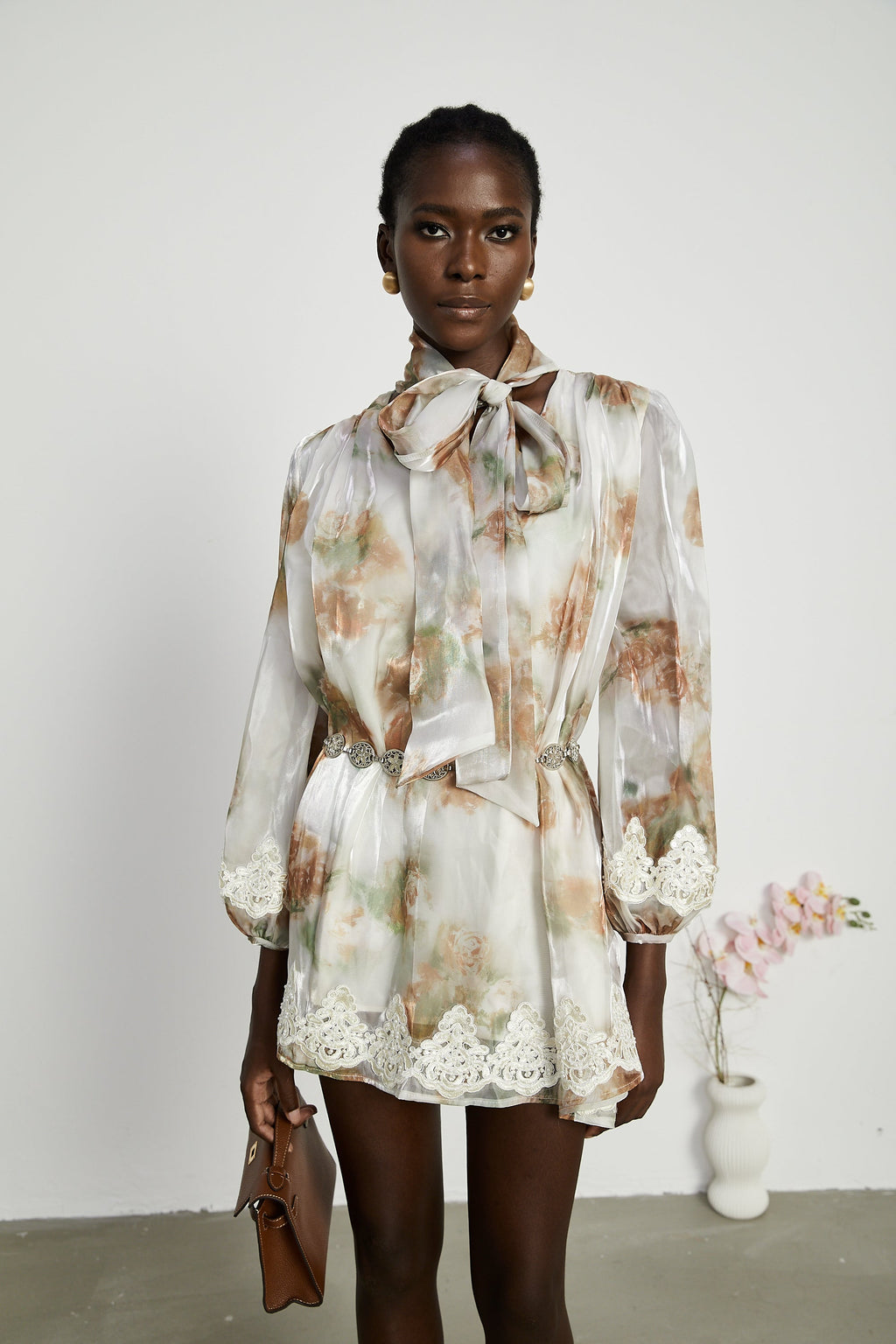 Delphine inci mini elbise