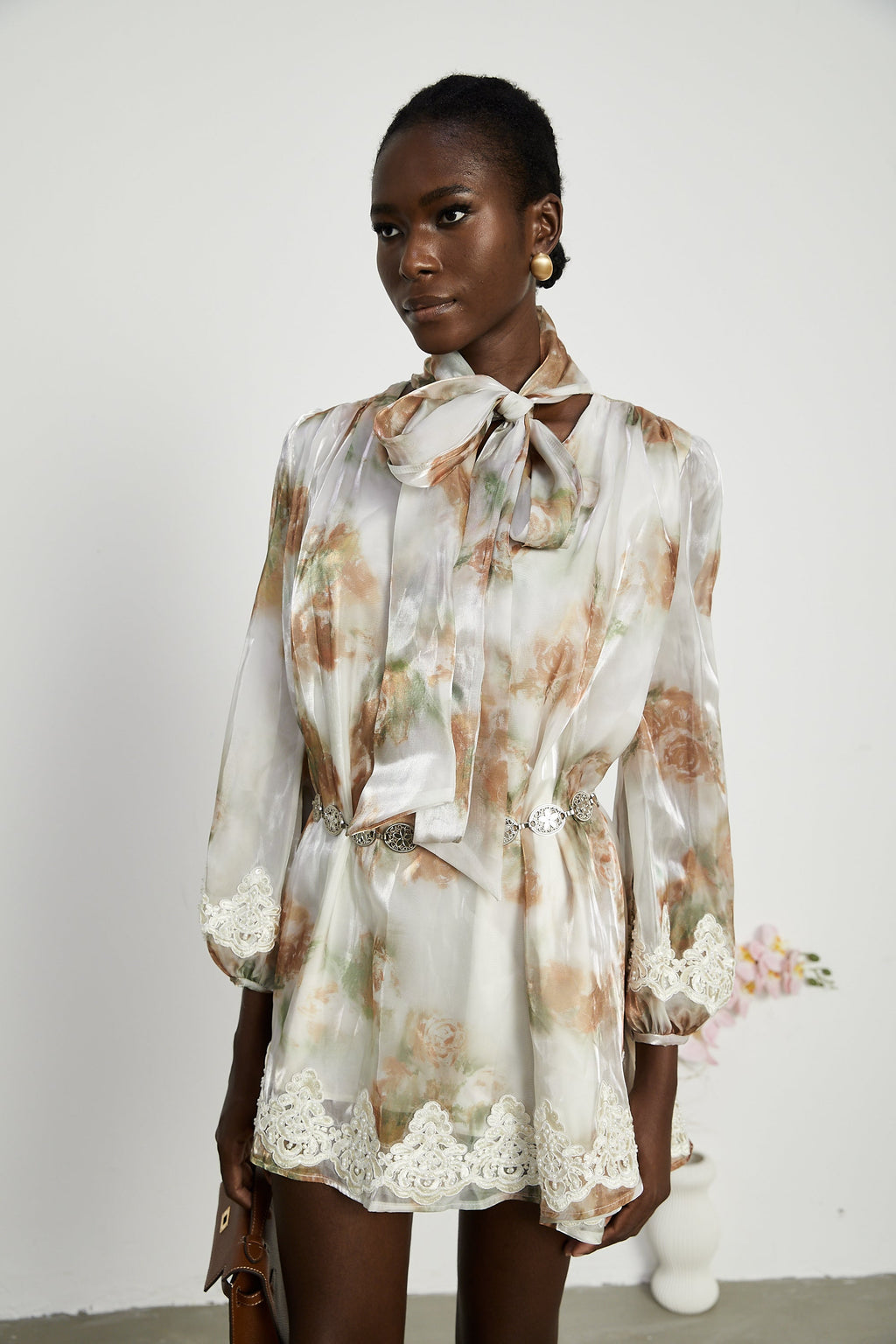 Delphine inci mini elbise