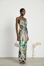 Valérie zincir maksi elbise