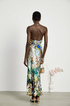 Valérie zincir maksi elbise