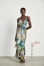 Valérie zincir maksi elbise