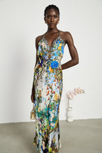 Valérie zincir maksi elbise