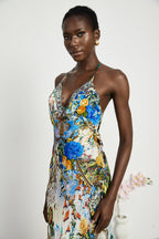 Valérie zincir maksi elbise