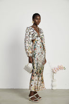 Tallulah dekolteli maksi elbise