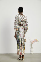 Tallulah dekolteli maksi elbise