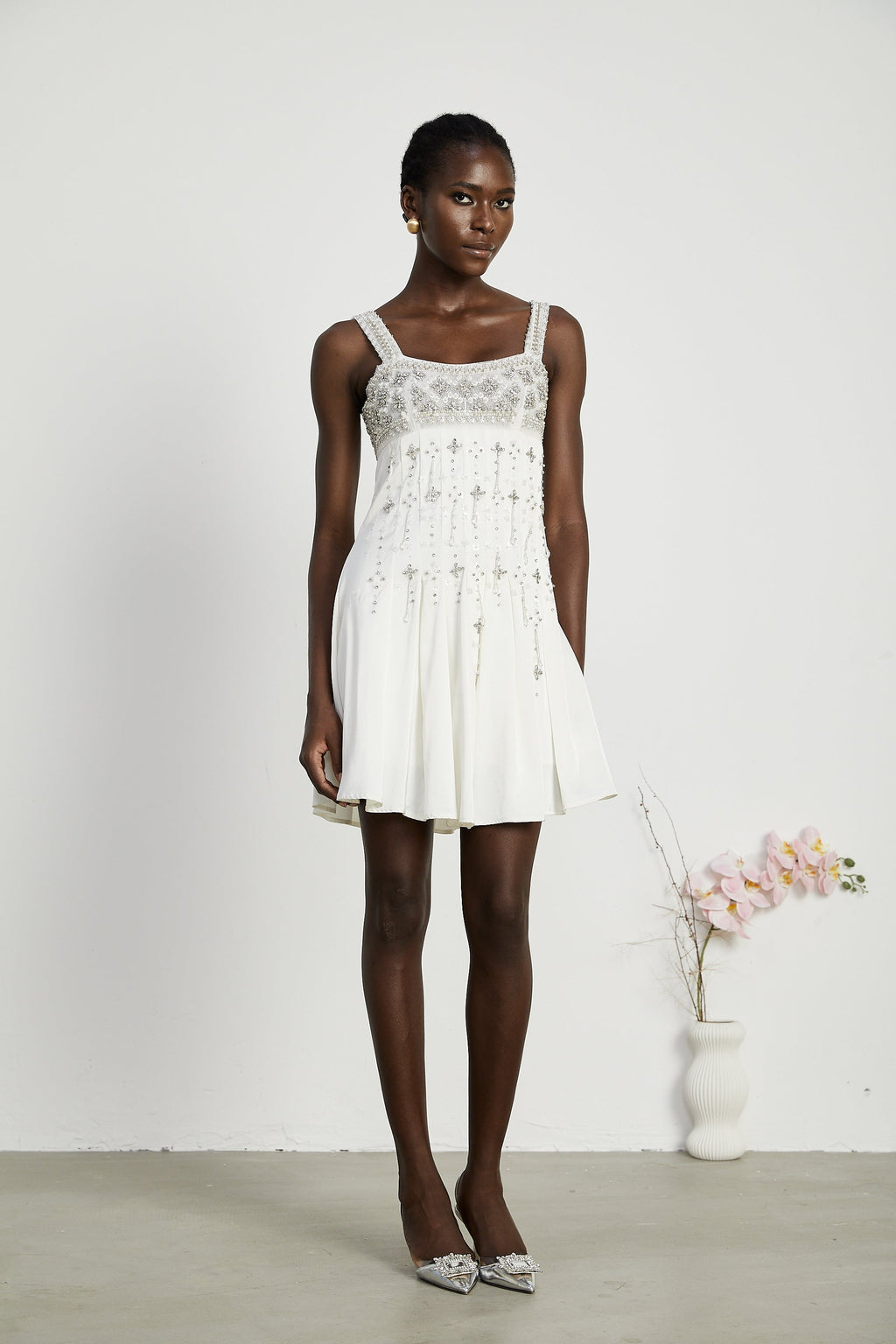 Joséphine kristal mini elbise