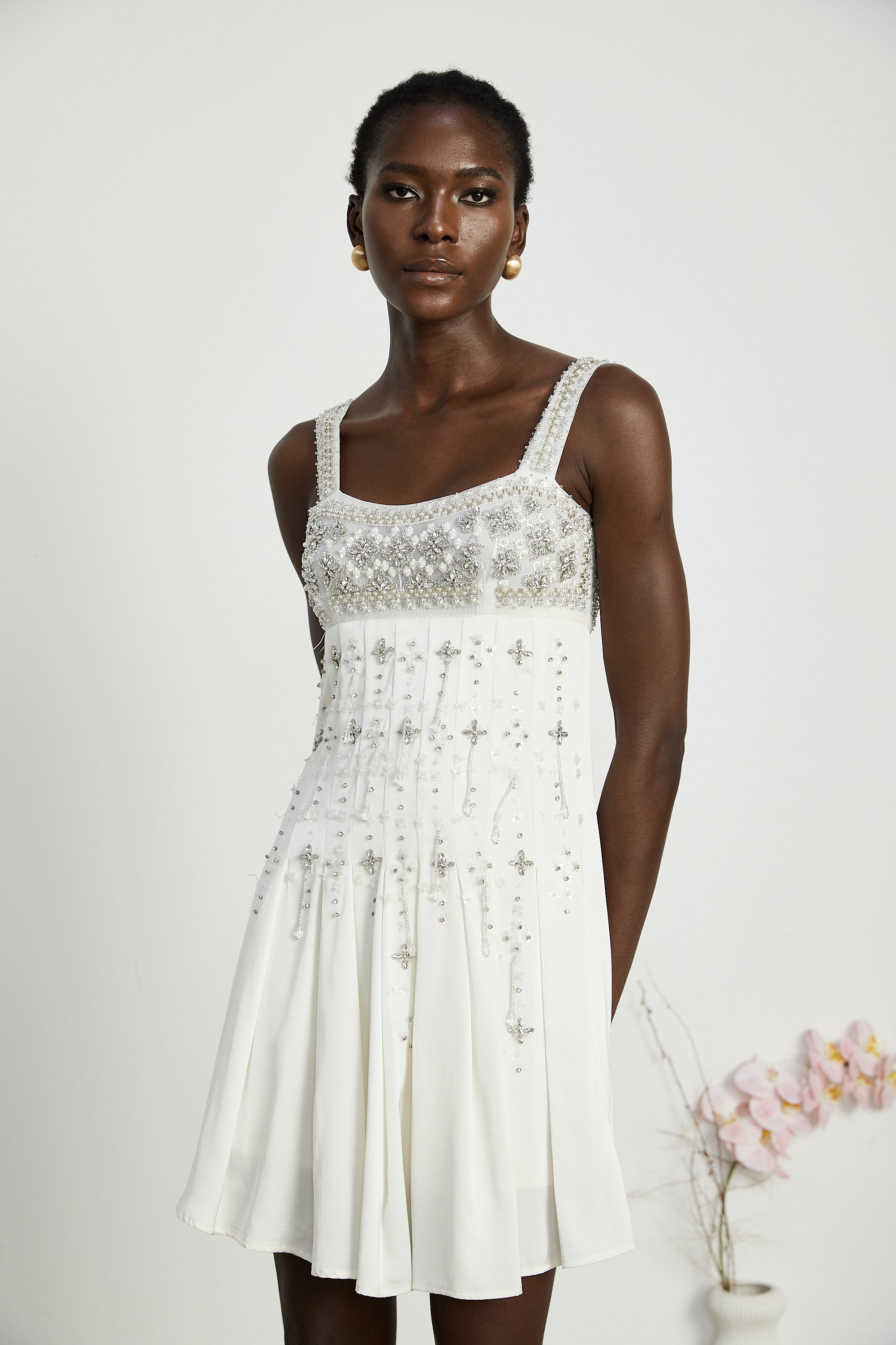 Joséphine kristal mini elbise