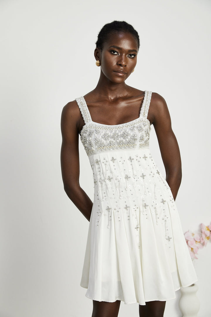 Joséphine kristal mini elbise