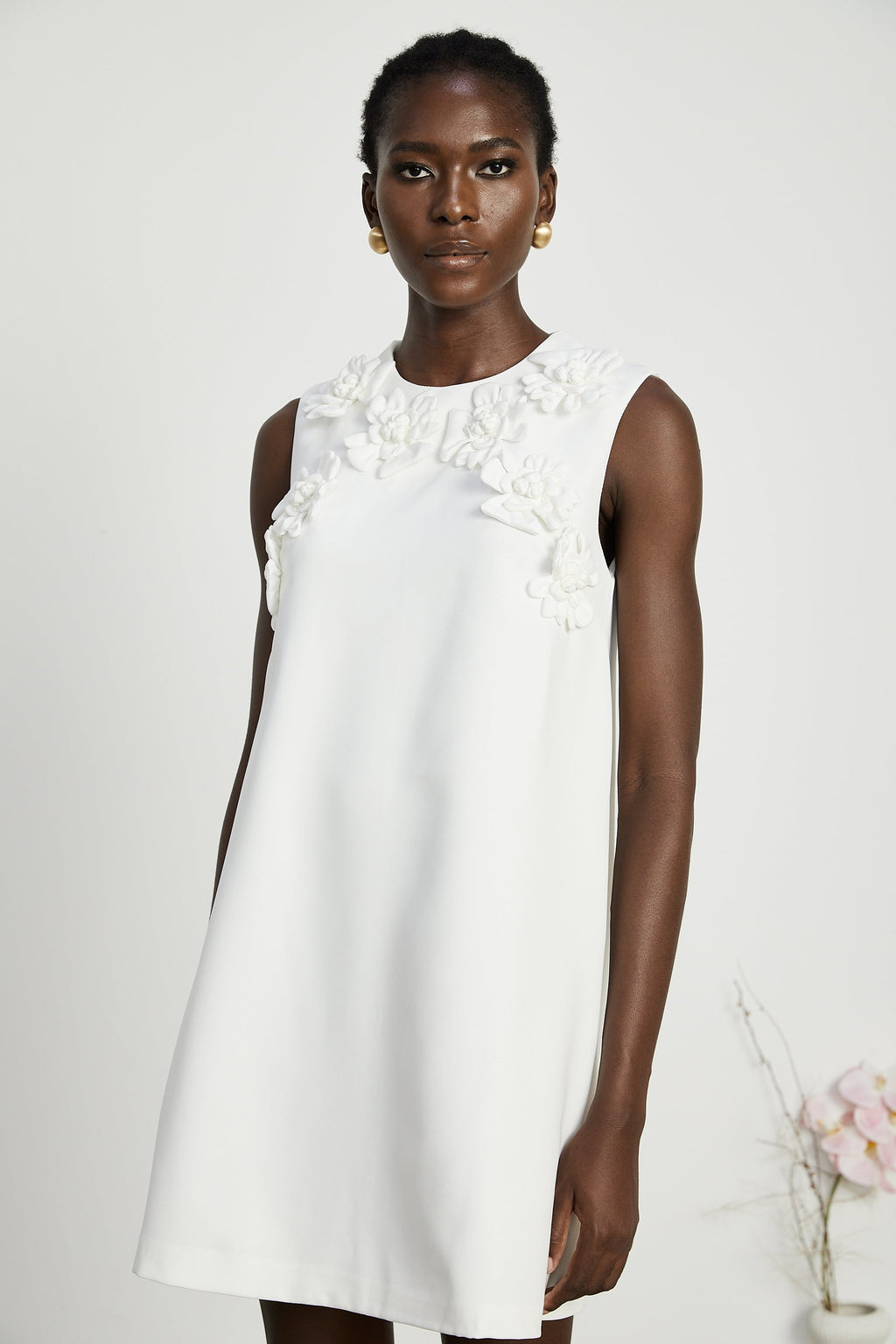 Marcella çiçek mini elbise