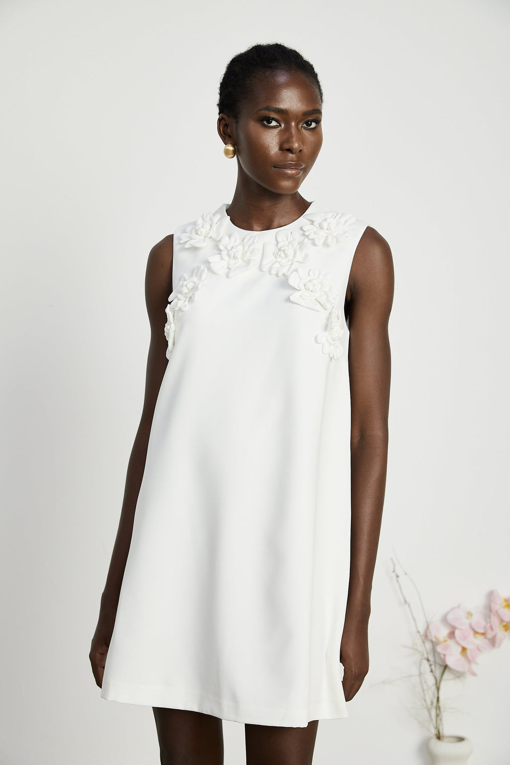 Marcella çiçek mini elbise