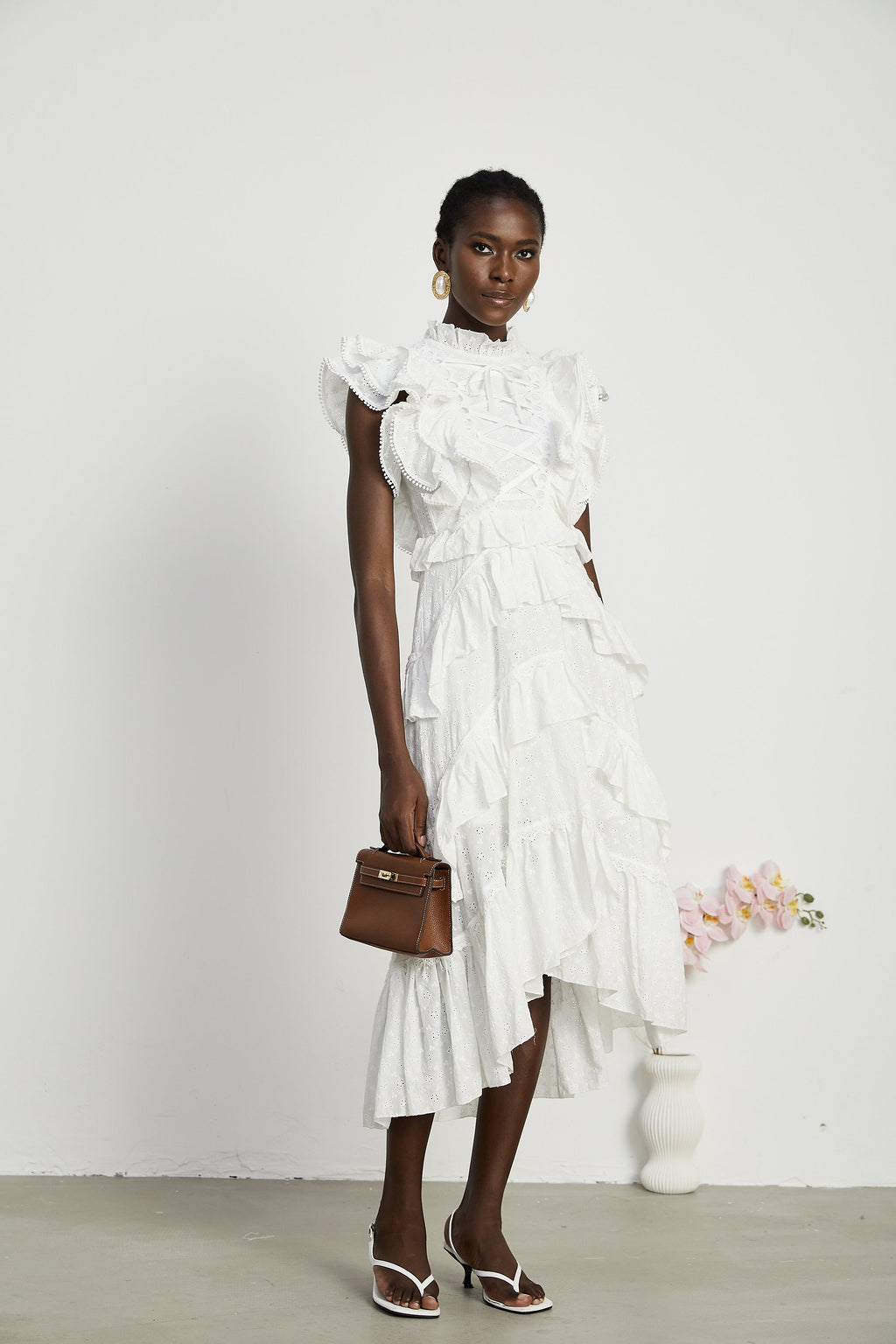 Laguna katman midi elbise