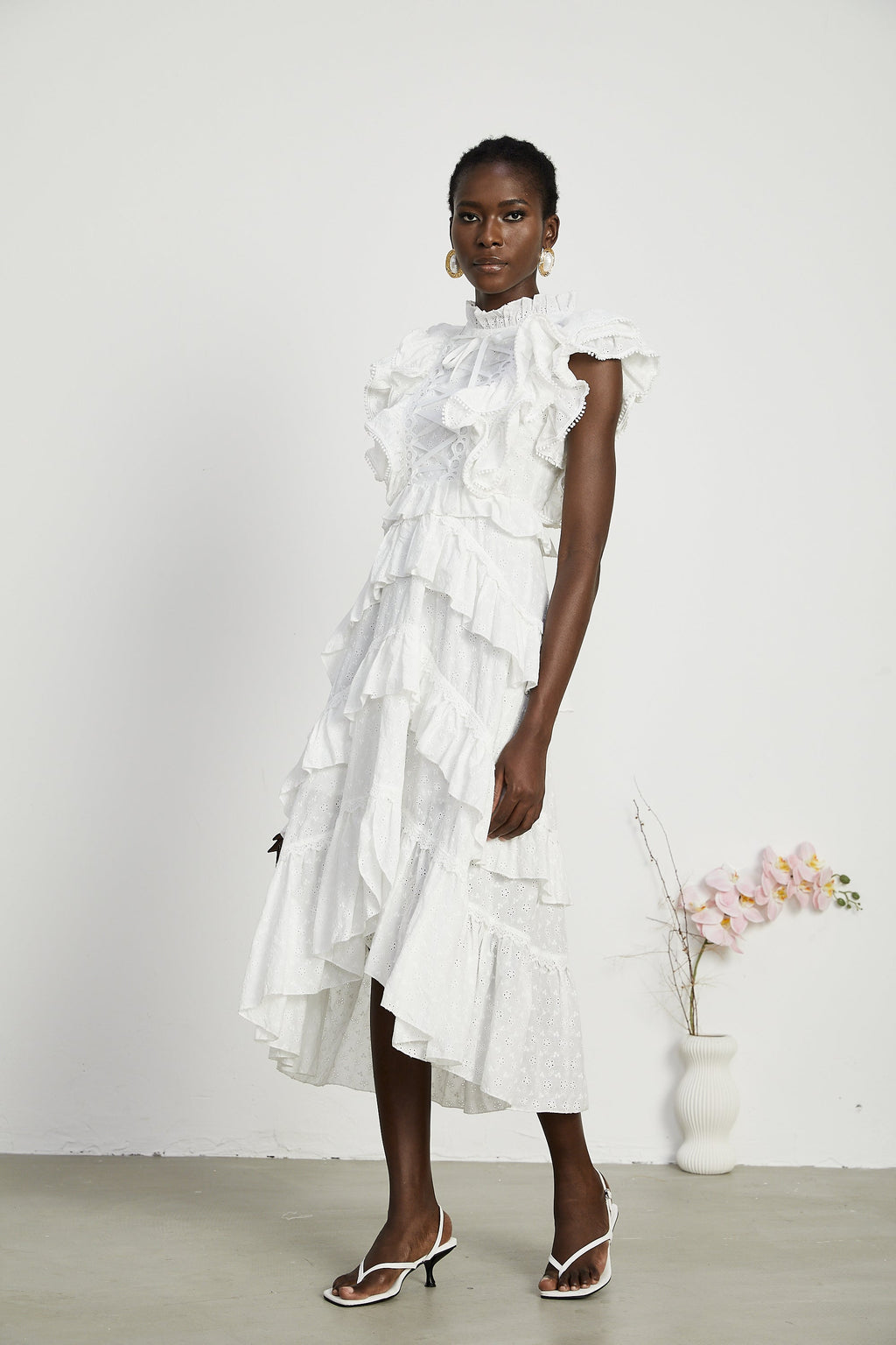 Laguna katman midi elbise