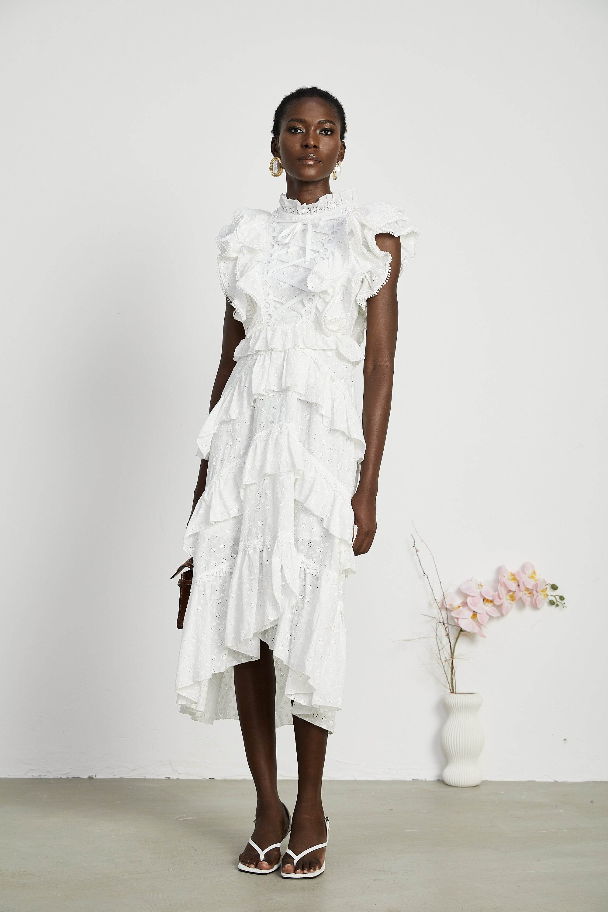 Laguna katman midi elbise