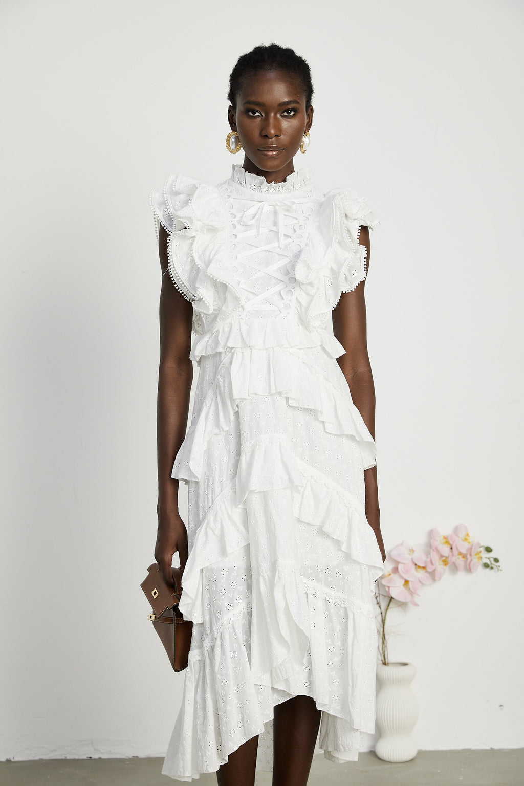 Laguna katman midi elbise